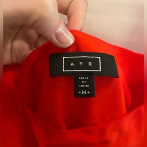 AYR Vibrant Red Tank Top